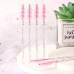 200 Escovas de cílios descartáveis para extensão de cílios Sobrancelhas e maquiagem, rosa, 200 pcs - Imagem 6