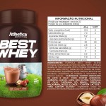 Atlhetica Nutrition BEST WHEY (900g) Leite, Cacau & Avelã, Multicolorido - Imagem 4
