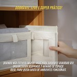 Caixa Organizadora 18L Dobrável com Visor Transparente | Cesto Multiuso para Closet, Armário, Lavanderia e Quarto (3) - Imagem 4