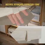 Caixa Organizadora 18L Dobrável com Visor Transparente | Cesto Multiuso para Closet, Armário, Lavanderia e Quarto (3) - Imagem 6