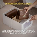 Caixa Organizadora 18L Dobrável com Visor Transparente | Cesto Multiuso para Closet, Armário, Lavanderia e Quarto (3) - Imagem 7