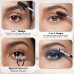 3 peças de escova de sobrancelha, separador de cílios, pente de sobrancelha e spoolie de cílios profissionais para remover rímel - Imagem 3