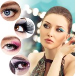 100 pçs descartáveis varinhas de rímel de cristal, sobrancelha, escova para extensões de cílios, escovas de cílios com recipiente (azul) - Imagem 7