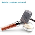 Ducha Ionizada, Chuveiro, Ducha Para Lavatório, Pedras Minerais, Salão de Beleza, Alta Pressão, Filtragem Iônica, Cromoterapia, Purificadora, Portatil, Grande - Imagem 6