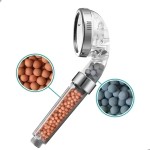 Ducha Ionizada, Chuveiro, Ducha Para Lavatório, Pedras Minerais, Salão de Beleza, Alta Pressão, Filtragem Iônica, Cromoterapia, Purificadora, Portatil, Grande - Imagem 7
