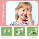 25/32 pares de brincos de plástico infantis com clipe para meninas, hipoalergênicos, brincos de brinquedo, princesa, brincar, joias, lembrancinha de festa - Imagem 7