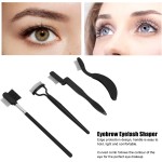 Pente de sobrancelha dobrável, 4 peças, separador de cílios, escova portátil, ferramenta de maquiagem para meninas e mulheres - Imagem 4