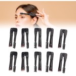 Yinhing 10pcs Escova de Sobrancelha Dobrável Escova de Cílios e Sobrancelhas de Ponta Dupla Com Fibra Sintética para Maquiagem e Viagens - Imagem 4