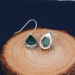 Brincos vintage com pingente de zircônia cúbica em forma de gota para mulheres, brincos delicados de cristal prateado, brincos pendurados com gancho, joias, presentes - Imagem 4