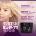 Máscara Matizadora Black Blond Para Loiras e Grisalhos Desamareladora Soul Care Profissional 300g | Máscara Matizadora Preto Black Blond Platinado Para Loira 250g - Imagem 4