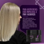 Máscara Matizadora Black Blond Para Loiras e Grisalhos Desamareladora Soul Care Profissional 300g | Máscara Matizadora Preto Black Blond Platinado Para Loira 250g - Imagem 5