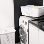 Ou Cesta de Roupas Maxi 40L Chumbo Linha Cestas Organizadoras - Imagem 3