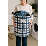 Cesto Organizador Roupa Suja Dobrável Multiuso 25l Grécia - Faixas - Imagem 6