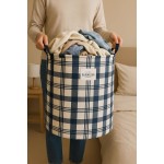 Cesto Organizador Roupa Suja Dobrável Multiuso 25l Grécia - Faixas - Imagem 9