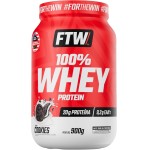 FTW 100% Whey Protein com Proteína Concentrada WPC, Suplemento Alimentar Pós-Treino em Pó com Fonte de Proteína do Soro do Leite, Alto Valor Biológico, Sem Glúten – Pote 900g (Cookies) - Imagem 3