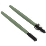 Luqeeg Conjunto de Escova de Cílios Macio Reutilizável Lavável Pincéis de Maquiagem Portátil para Casa Caixa à Prova de Poeira (Verde) - Imagem 6
