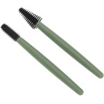 Luqeeg Conjunto de Escova de Cílios Macio Reutilizável Lavável Pincéis de Maquiagem Portátil para Casa Caixa à Prova de Poeira (Verde) - Imagem 7