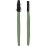 Luqeeg Conjunto de Escova de Cílios Macio Reutilizável Lavável Pincéis de Maquiagem Portátil para Casa Caixa à Prova de Poeira (Verde) - Imagem 8