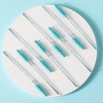 Tbestmax 300 varinhas de rímel descartáveis para escova de cílios para sobrancelha/extensão de cílios azul - Imagem 6