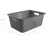 Ou Cesto Organizador Multiuso 14,5L Chumbo Linha Cestas Organizadoras - Imagem 2
