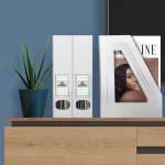 Acrimet Porta Revistas Classic Line – Organizador para Estantes, Armários e Prateleiras, Cor Branco, 2 Peças, 277.BO - Imagem 4