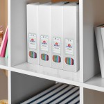 Acrimet Porta Revistas Classic Line – Organizador para Estantes, Armários e Prateleiras, Cor Branco, 2 Peças, 277.BO - Imagem 5