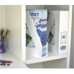 Acrimet Porta Revistas Classic Line – Organizador para Estantes, Armários e Prateleiras, Cor Branco, 2 Peças, 277.BO - Imagem 8