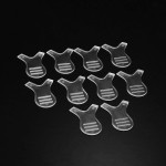 10 pincéis de plástico transparente para cílios, escova reutilizável em forma de Y com 2 cabeças de diferença para cílios permanentes acessórios de maquiagem - Imagem 6