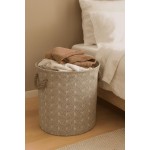 Cesto Organizador Roupa Suja Dobrável Multiuso 55L Folhas (Folhagem) - Imagem 8
