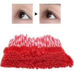 Escova de cílios, acessório prático e seguro para maquiagem, para mulheres (vermelho grande) - Imagem 3