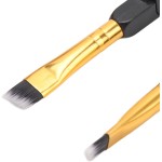 5 Pçs Escova de Sobrancelha de Ponta Dupla Maquiagem Profissional Cabelo Macio Dobrável Sobrancelha Cílios Escova Ferramenta Cosmética - Imagem 8