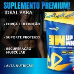 Whey Protein 3W 100% 24g De Proteína/Dose (30g) Baixo Carboidrato Sem Glúten - 2KG - Muscle Up Nutrition (2KG, Creme de Avelã) - Imagem 4