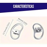 Suporte De Brincos Pesados Orelhas Rasgadas Protetor Kit 2un Inox - Imagem 5