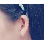 5 pares de acessórios de orelha unissex de aço inoxidável, brincos pequenos de argola com brincos correspondentes, estilo de metal durável para uso diário - Imagem 3