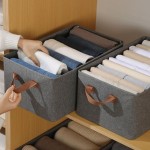 Kit 3 Caixa Organizadora de Armazenamento Dobravel 26 litros Tecido em Poliester Lavável - Resistente e Compacta-IT - Imagem 6