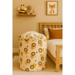 Cesto Organizador Roupa Suja Dobrável Multiuso 25L - Animais - Leões - Imagem 9
