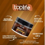 Máscara Matizadora Marrom Castanho Iluminado Toplife 250gr - Imagem 3