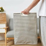 Cesto Organizador Multiuso Dobrável em Tecido para Roupas, Brinquedos e Lavanderia - Organize Sua Casa com Praticidade, Compacto, Resistente e Fácil de Transportar (Modelo B) - Imagem 7