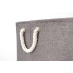 Cesto Organizador Roupa Suja Dobrável Multiuso 50l Quadrado - Cinza - Imagem 4