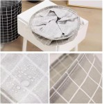 Cesto Organizador de Roupa Suja Dobrável 40x35cm Multiuso Impermeável para Roupas, Brinquedos e Organização do Lar (Plantas) - Imagem 6