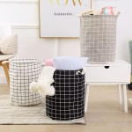 Cesto Organizador de Roupa Suja Dobrável 40x35cm Multiuso Impermeável para Roupas, Brinquedos e Organização do Lar (Plantas) - Imagem 8