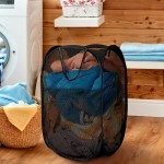 Cesto de Roupas Dobrável Para Roupa Suja Organizador Multiuso Flexível Lavanderia Banheiro Quarto Dormitório - Imagem 3