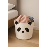 Cesto Organizador Roupa Suja Dobrável Multiuso 30L Animais Decorativo Roupas e Brinquedos, Design Panda e Pinguim, 30L (Panda) - Imagem 5