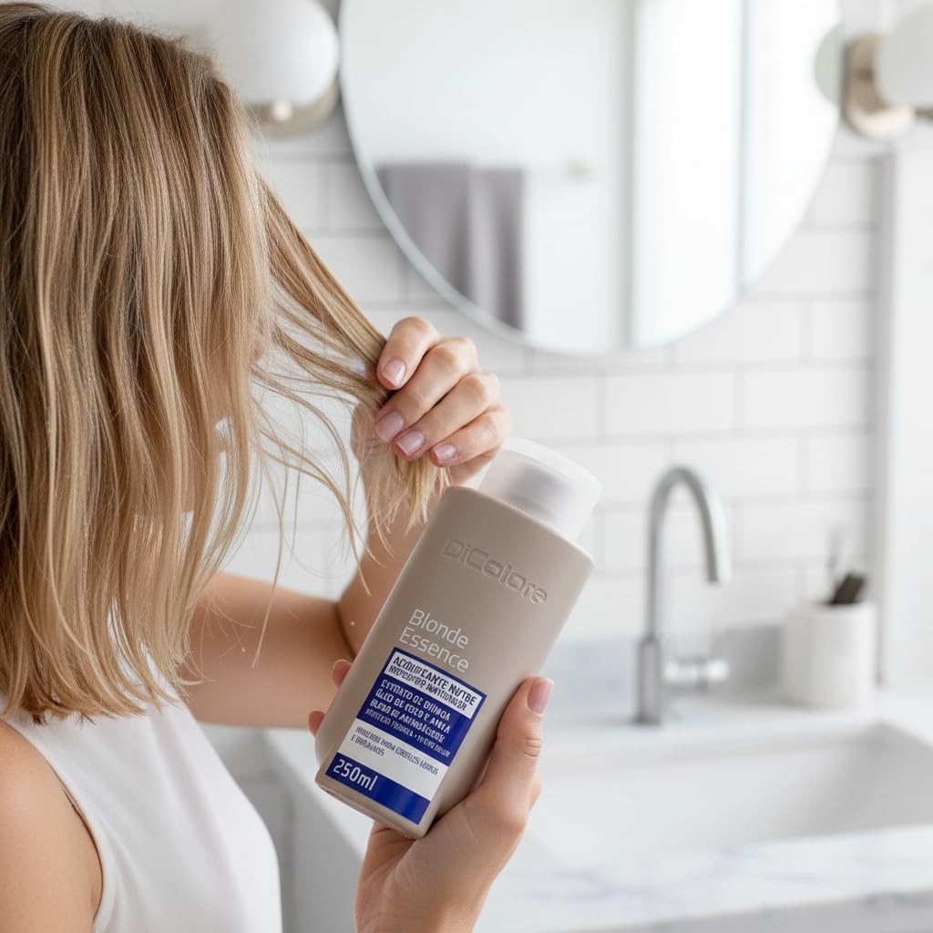 Acidificante Nutre Repositor Matizador Blonde Essence DiColore 250ml | Indicado para cabelos loiros, mechados, grisalhos ou descoloridos - Imagem 3