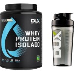 Combo Whey Protein Isolado Dux Nutrition 900g + Coqueteleira - Sabor Chocolate Branco - Imagem 3
