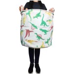 Cesto Organizador Multiuso Dobrável Roupa Suja Brinquedos Tamanho Grande 42 x 45 cm Resistente Temático Utilidade Para Casa Inteira Dinossauro - Imagem 5