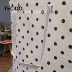 Cesto de Roupa Grande Dobrável 72L Impermeável com Alça Organizador Lavanderia (Estampa Cruzes) - Imagem 6