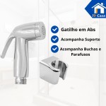 i9 CAZA - Ducha Higiênica Luxo Gatilho ABS Corpo 100% Metal - Sistema ¼ Volta Alta Durabilidade Design Moderno - Imagem 3