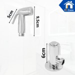 i9 CAZA - Ducha Higiênica Luxo Gatilho ABS Corpo 100% Metal - Sistema ¼ Volta Alta Durabilidade Design Moderno - Imagem 4