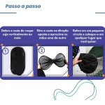 Cesto Dobrável de Roupas e Brinquedos Preto 112 Litros – Organizador Multiuso com Alças em Poliéster para Lavanderia, Banheiro e Quarto – Leve, Espaçoso e Resistente - Imagem 3